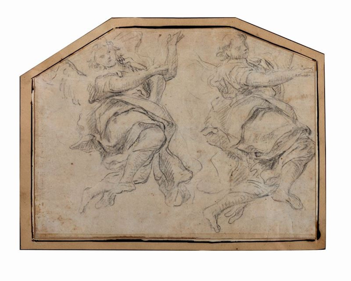 Study of two Angels by Neapolitan School