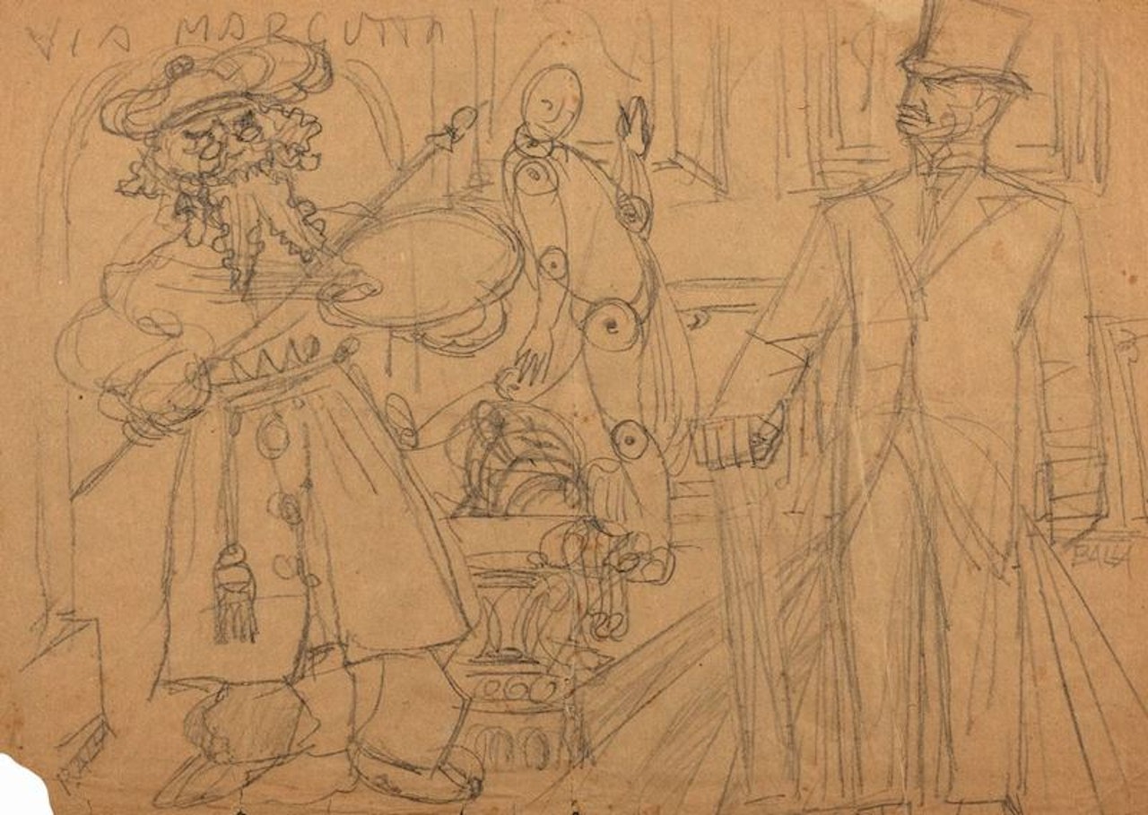 Allegory of the arts by Giacomo Balla