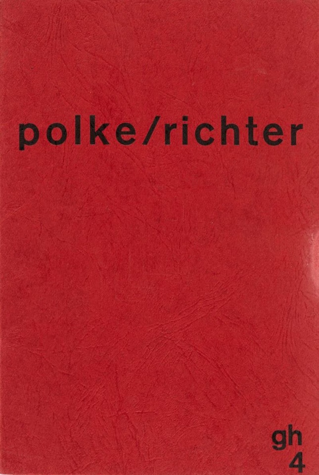 Lot of poster and depliant of the Exhibition Polke/Richter by Gerhard Richter