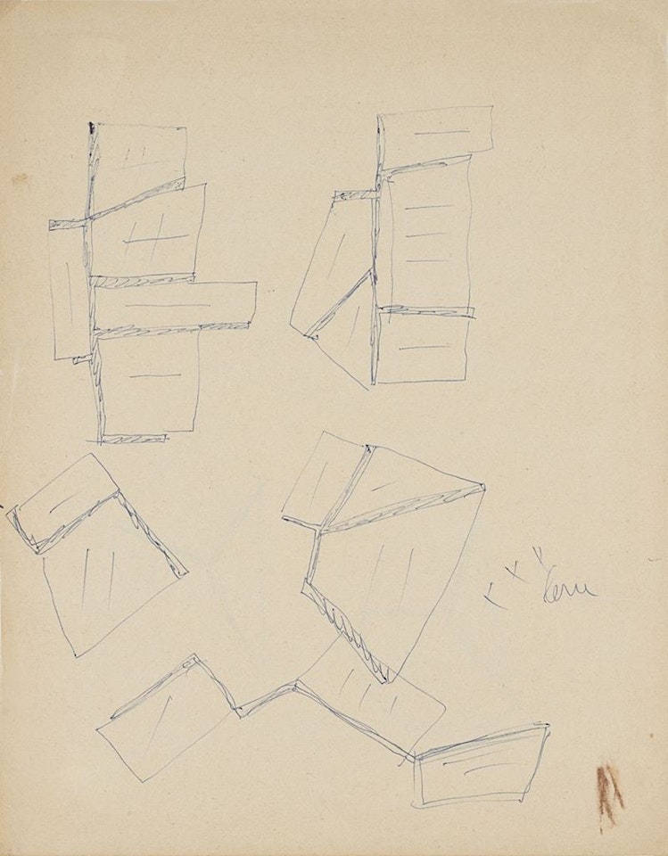 Studi per scultura by Lucio Fontana