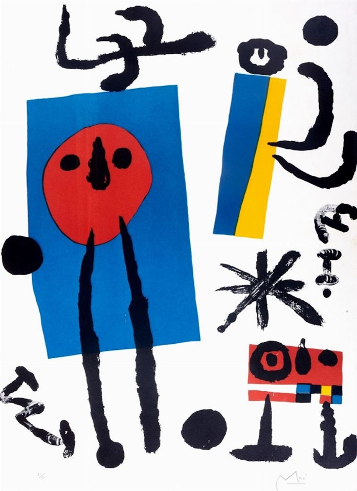 Famille d"oiseleurs by Joan Miró