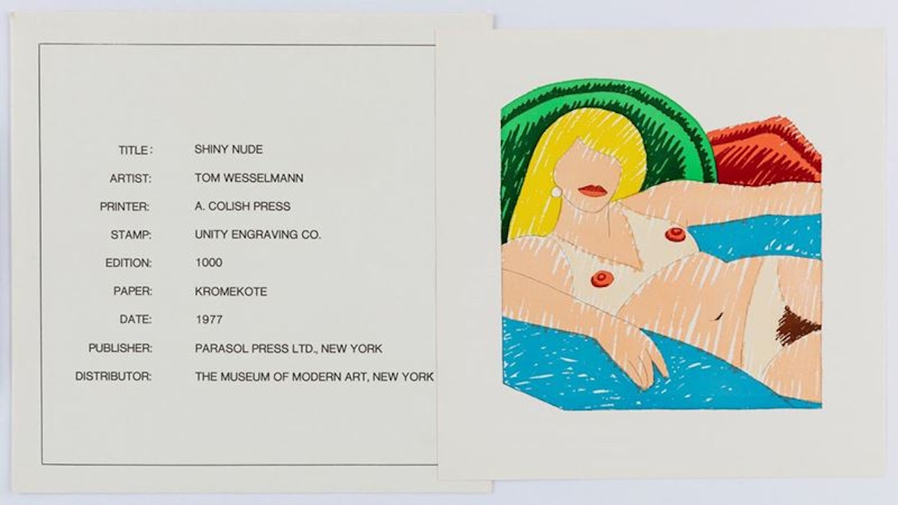 Shiny nude by Tom Wesselmann