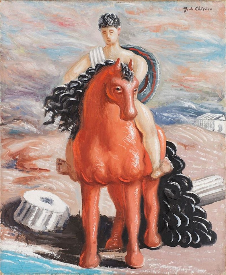 Cavallo e cavaliere by Giorgio de Chirico