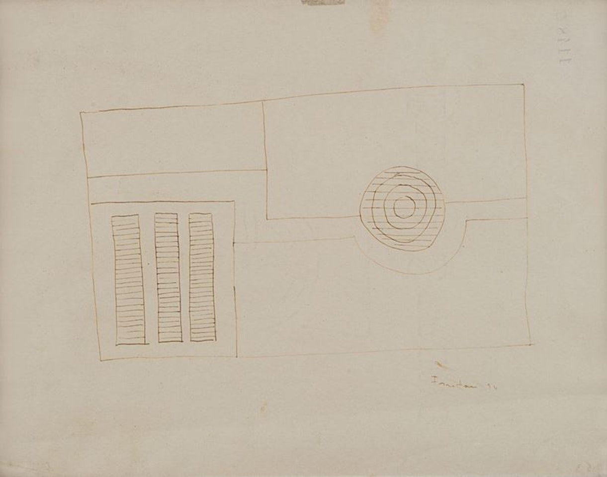 Composizione astratta by Lucio Fontana