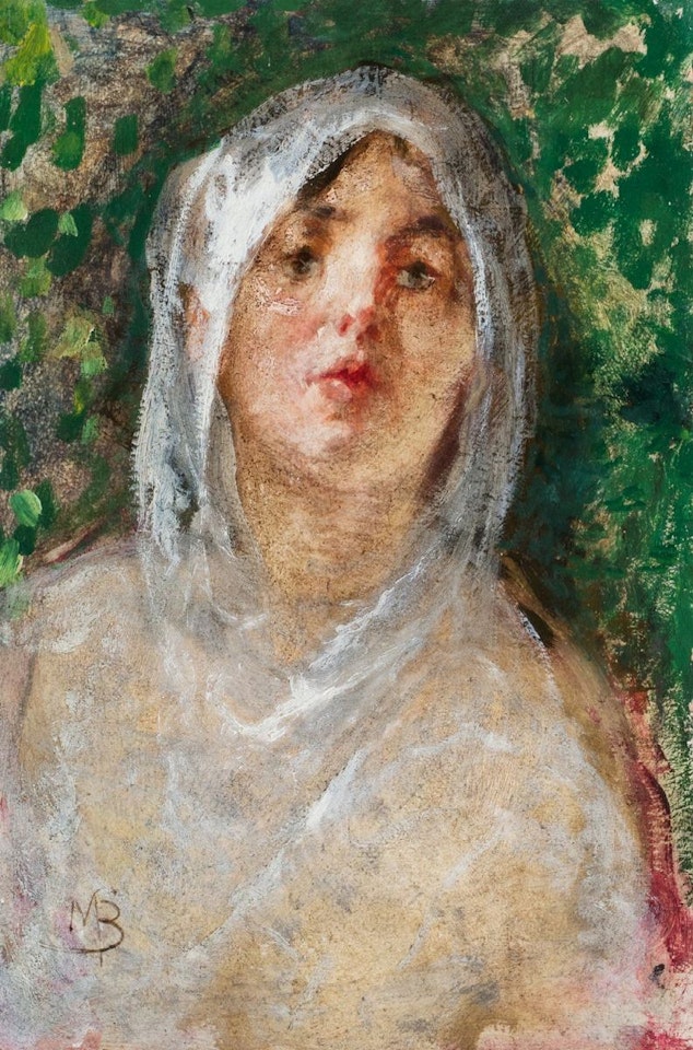 Portrait of a paesant by Mose Bianchi