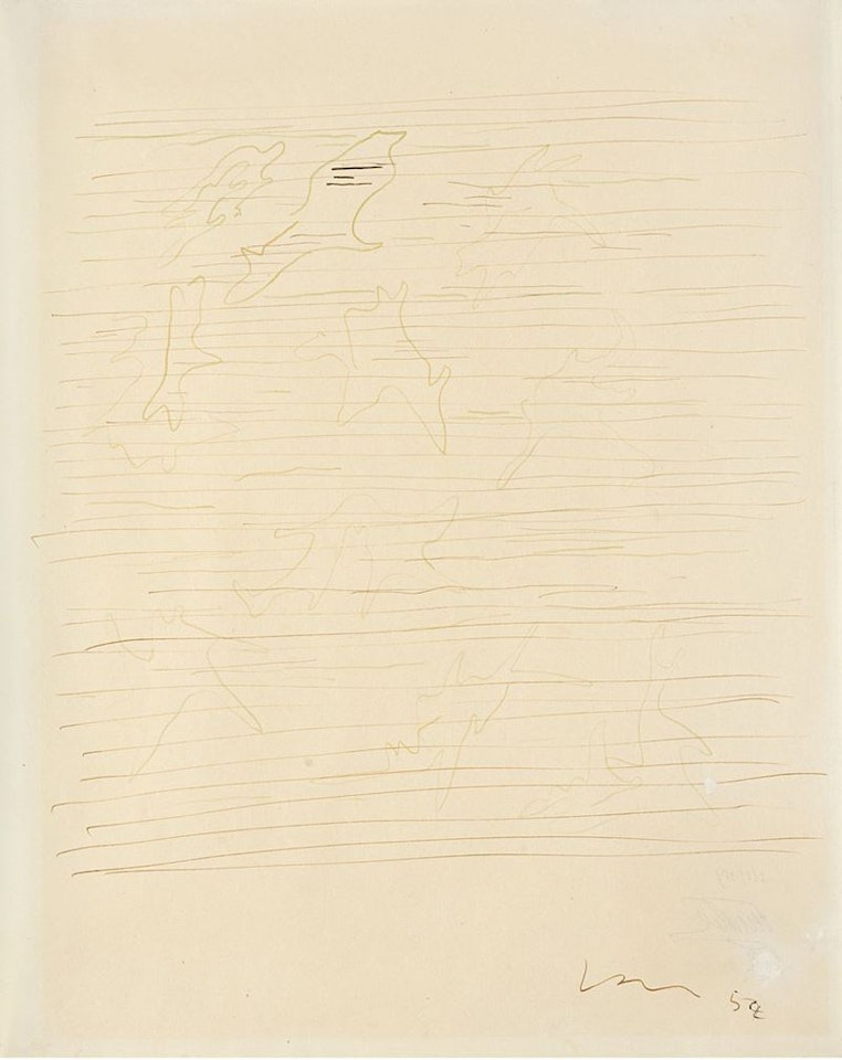 Concetto spaziale by Lucio Fontana