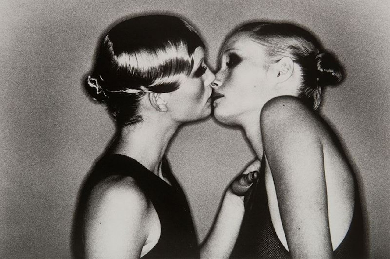 2 Models in my Studio, Paris by Helmut Newton
