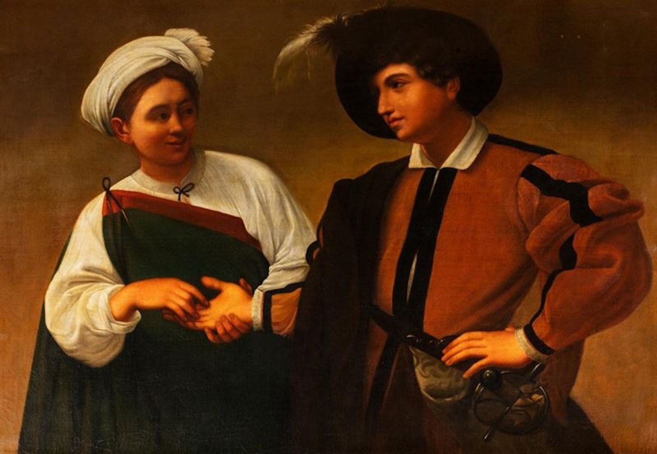 The fortune teller by Italian School