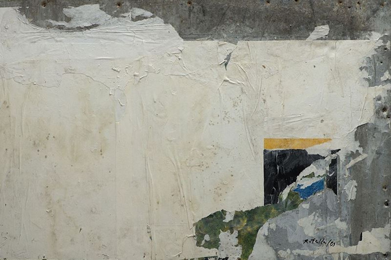 A hidden window by Mimmo Rotella