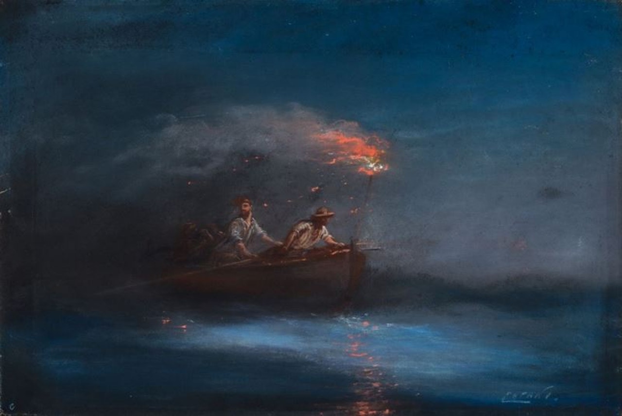 The fishing light attractor by Neapolitan School