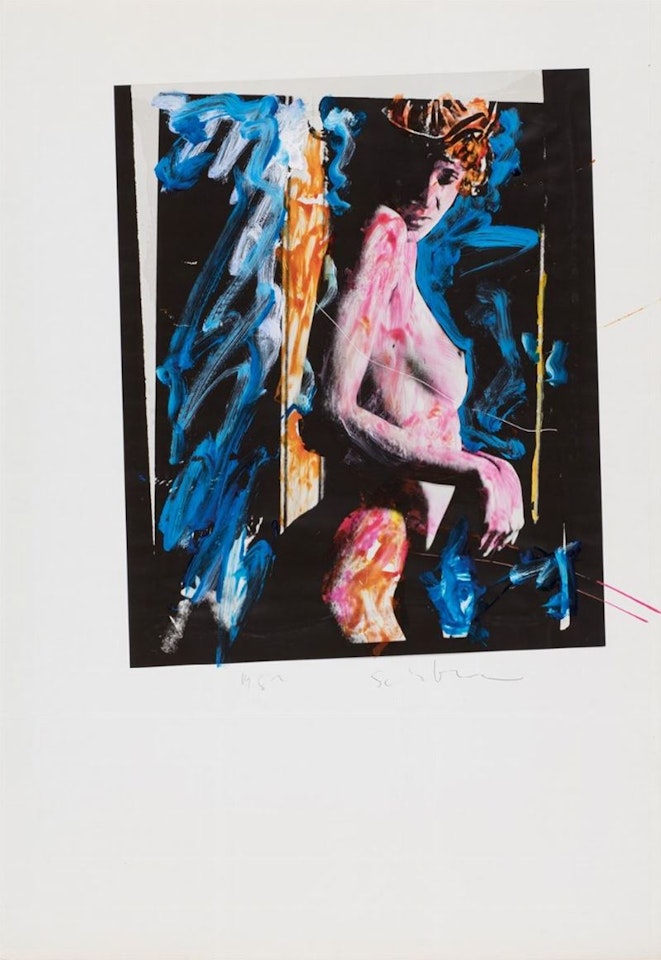 Naked woman by Mario Schifano