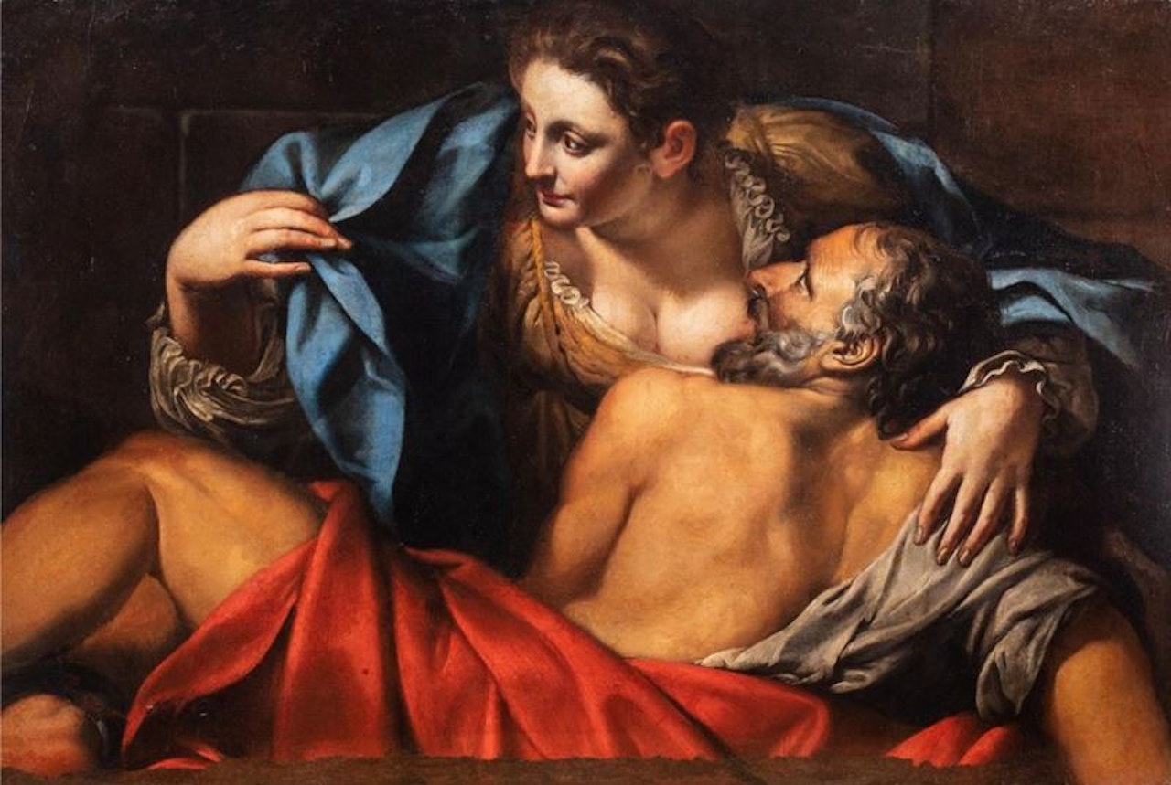 Cimon and Pero by Neapolitan School