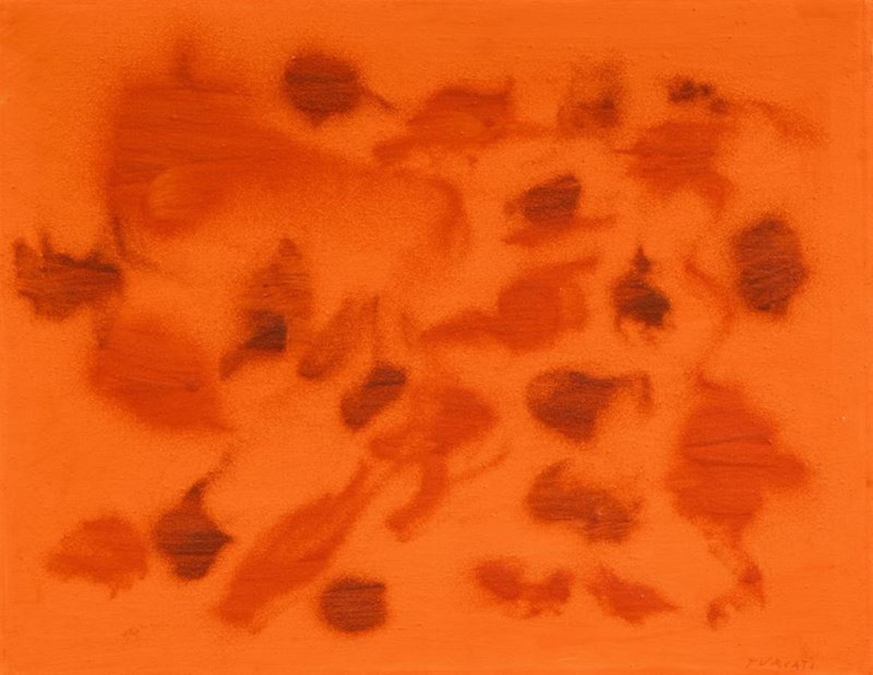 Cangiante arancio by Giulio Turcato