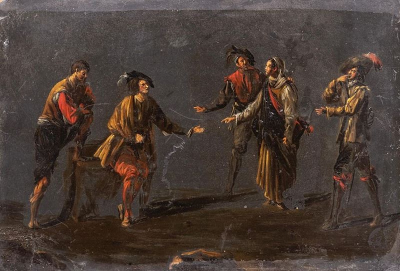The fortune teller by Flemish School