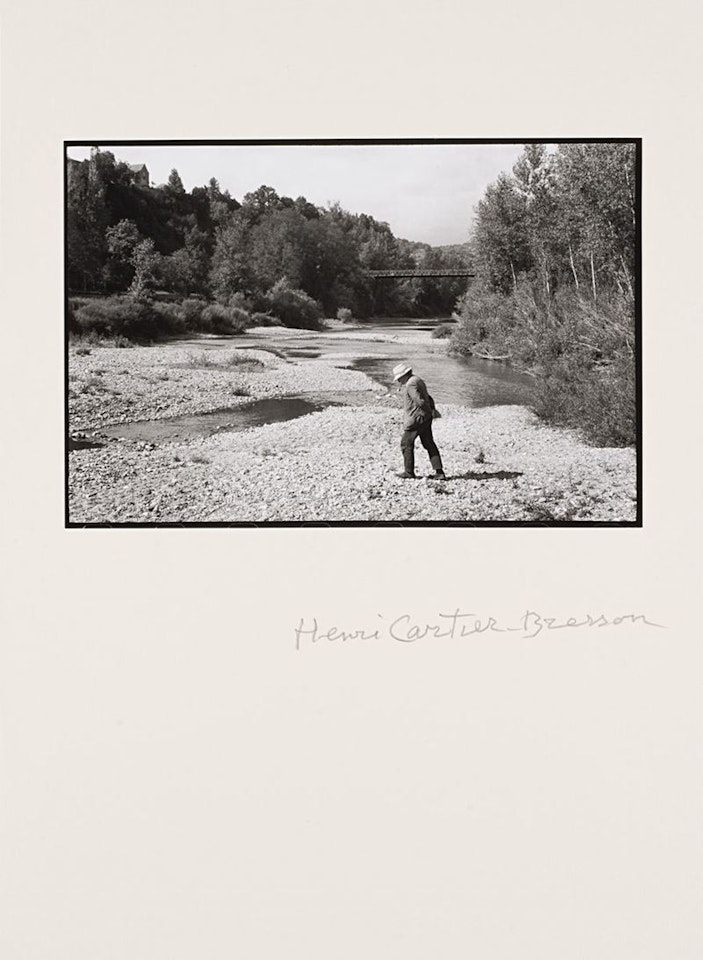 André Breton at the Promenade de Venus by Henri Cartier-Bresson