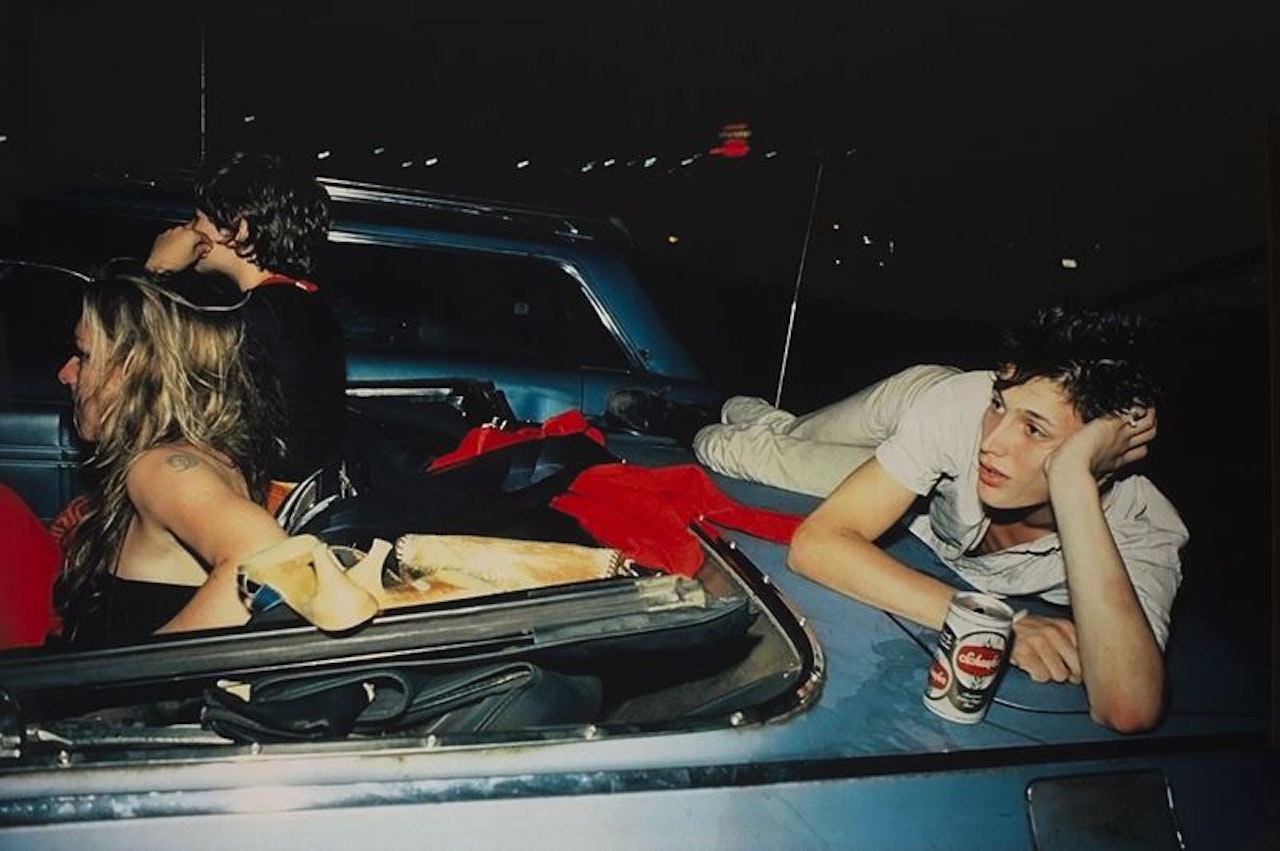 French Chris at the drive-in, N.J. by Nan Goldin