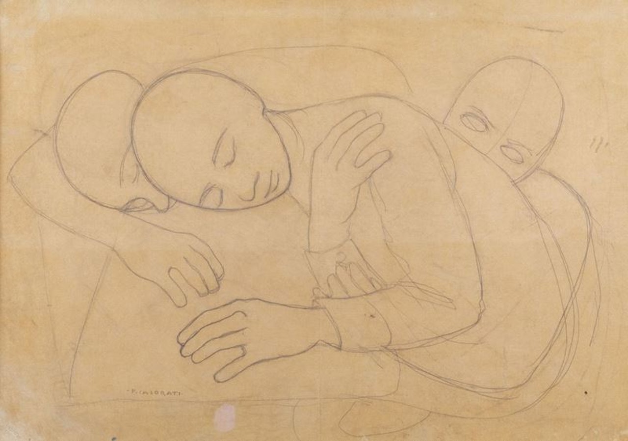 Three figures by Felice Casorati