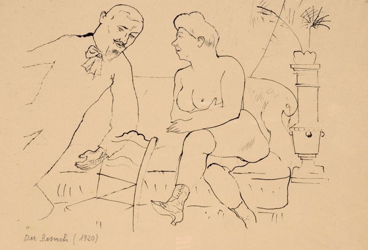 Der Besush by George Grosz