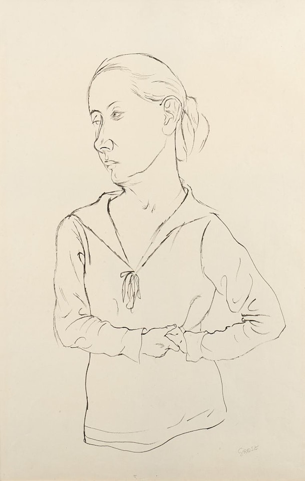 Untitled (young lady) by George Grosz