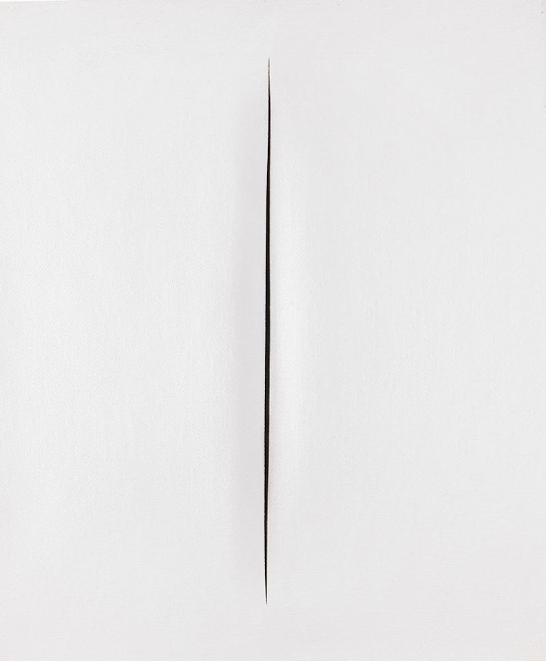 Concetto Spaziale, Attesa by Lucio Fontana
