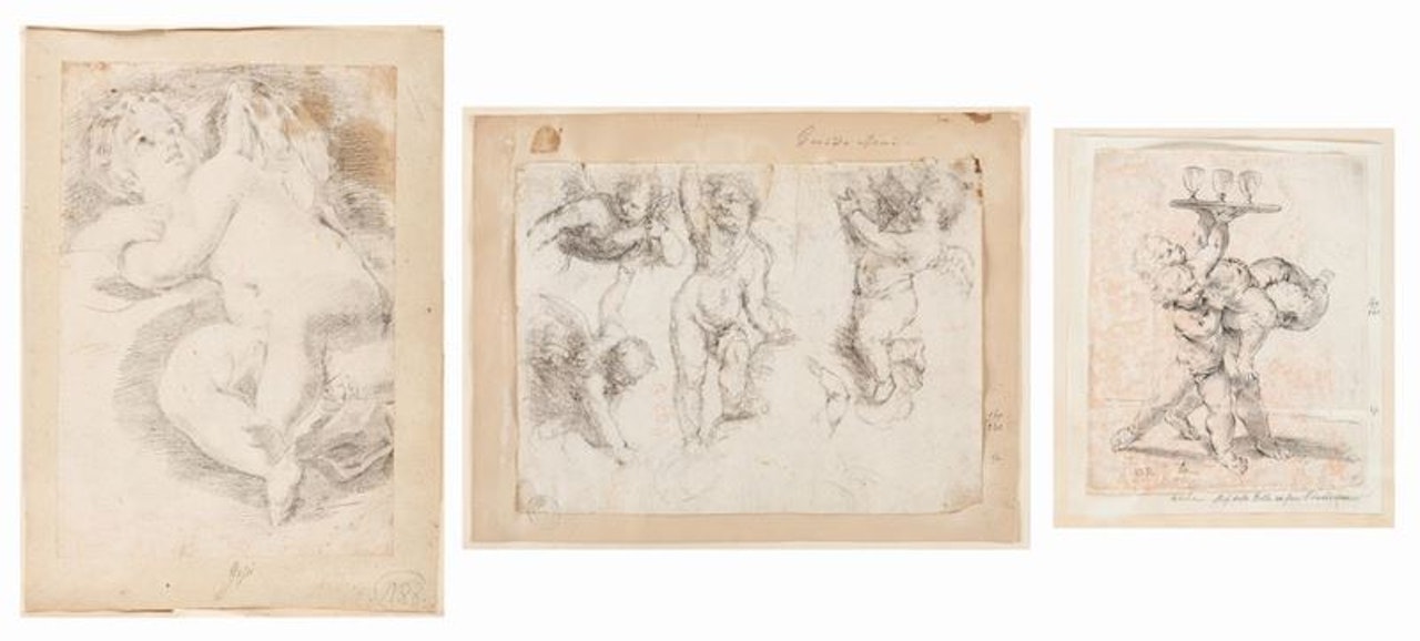 Study of cherubs by BOLOGNESE SCHOOL