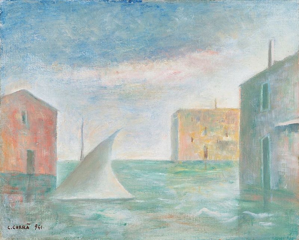 Vela a Venezia by Carlo Carra