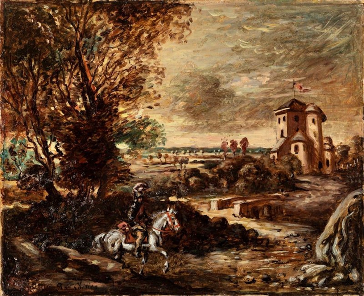 Cavaliere verso il Castello by Giorgio de Chirico