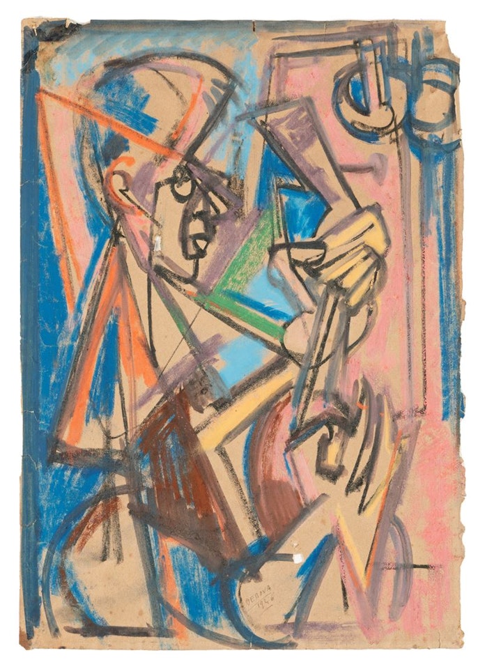 Untitled (The guitarist) by Emilio Vedova