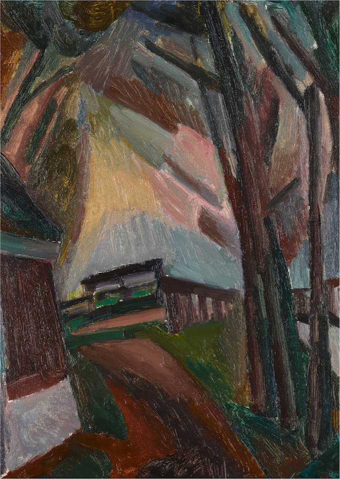Landschap Bergen (Mountain Landscape) by Leo Gestel