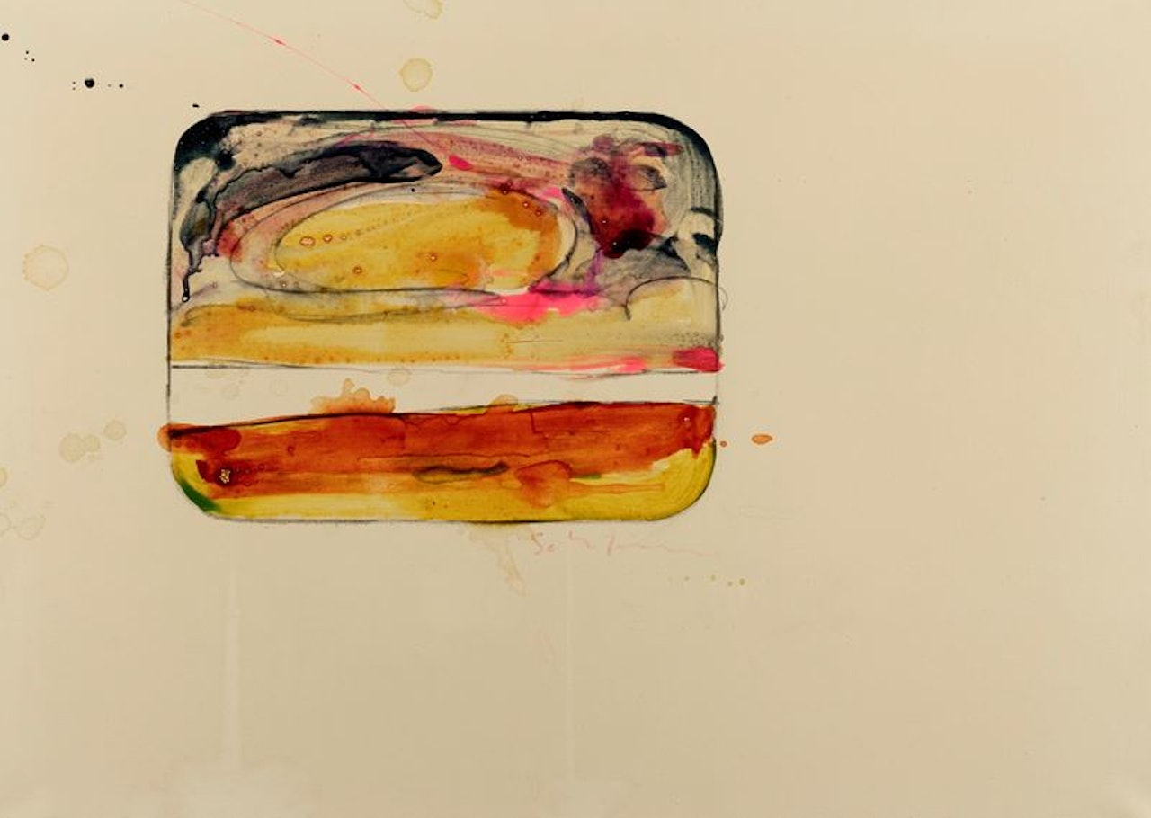 Landscape in the box by Mario Schifano