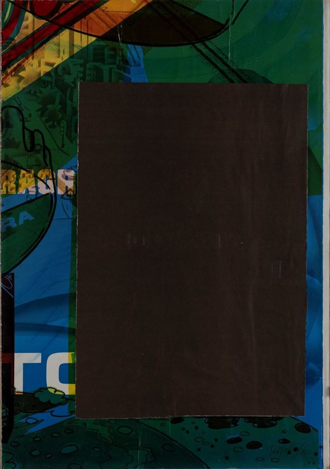 Irradiante colorato by Mimmo Rotella