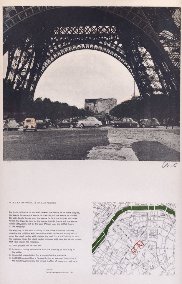 Packed Building, Project for the Ecole Militaire, Paris by Christo