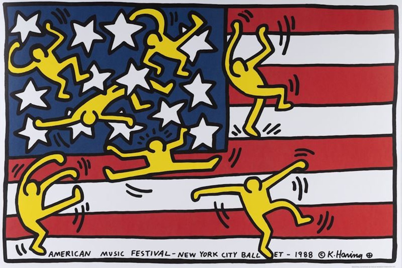 American music festival by Keith Haring