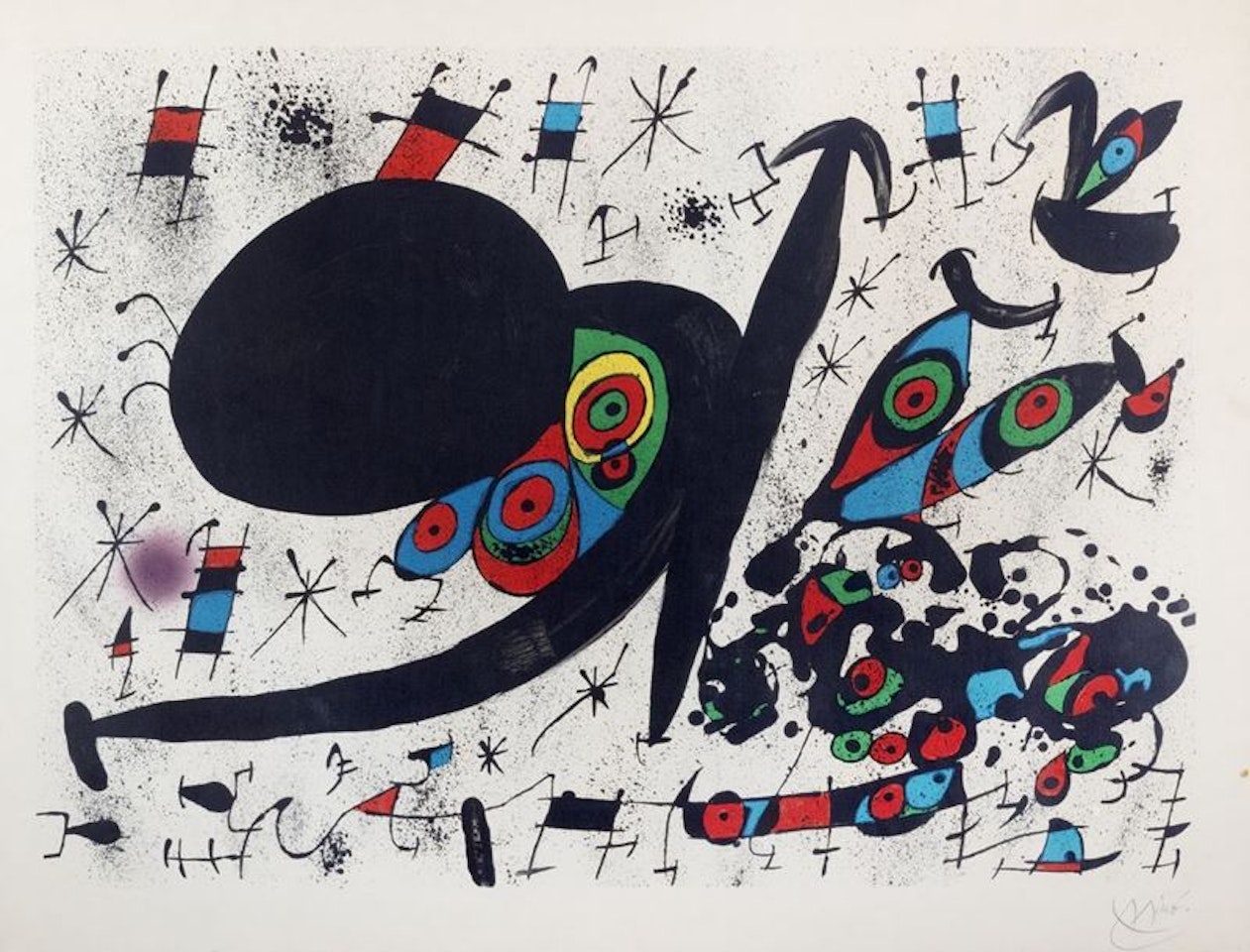 Homenatge to Joan Prats, Plate 12 by Joan Miró