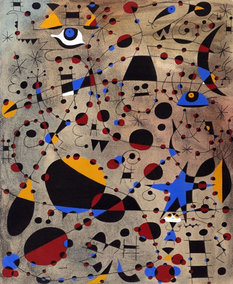 Constellation, Le 13 L"échelle a frôlé le firmament by Joan Miró