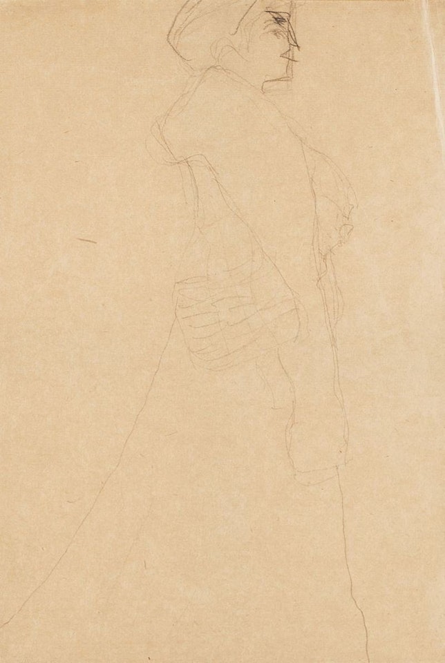 Study for Bildinis Hermine Gallia"s portrait by Gustav Klimt