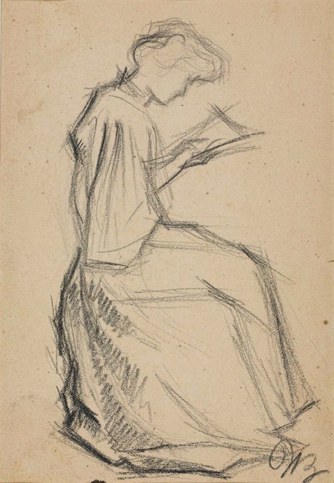 Studio per Romanzo di una cucitrice by Umberto Boccioni