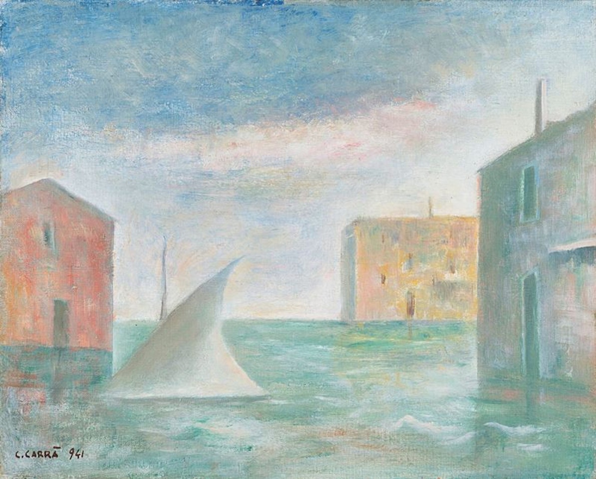 Vela a Venezia by Carlo Carra