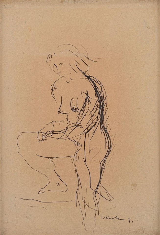 Nudo femminile by Lucio Fontana