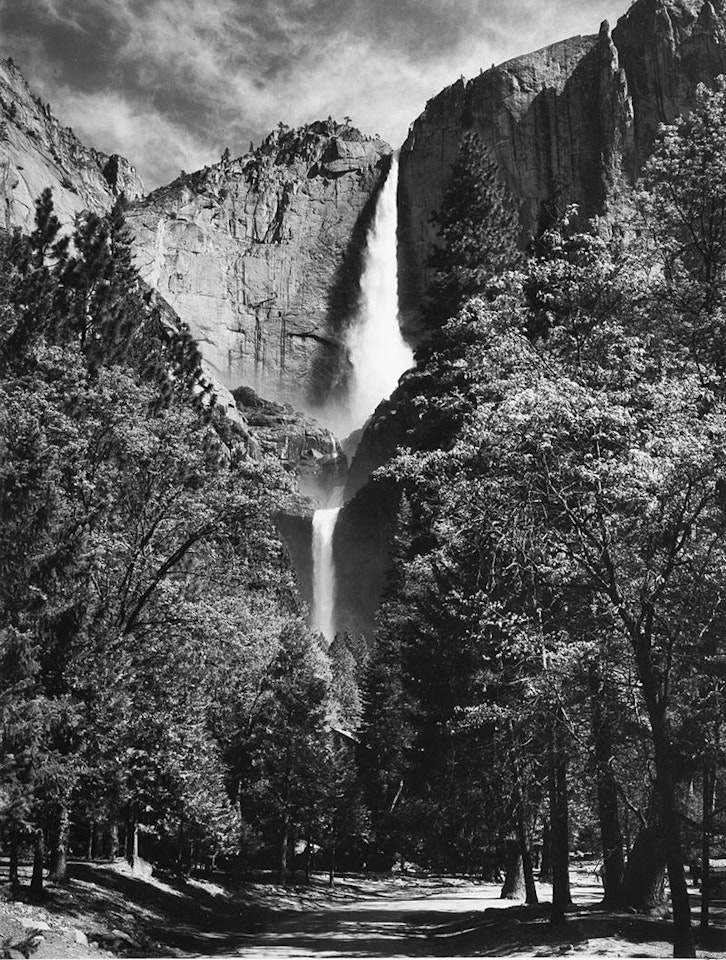 Yosemite Falls, Yosemite National Park, California, by Ansel Adams
