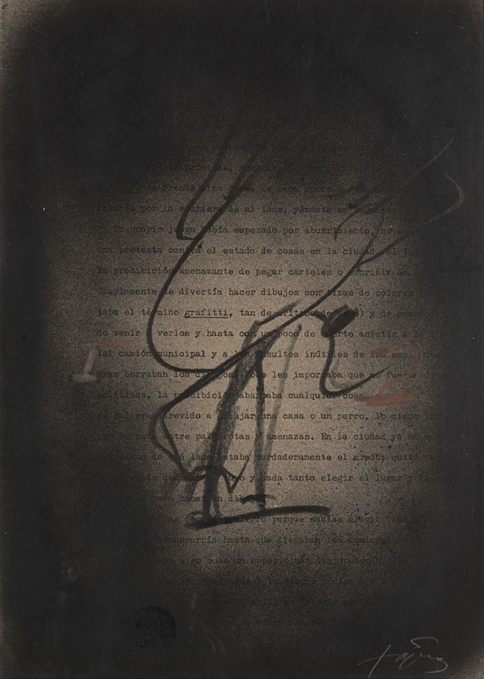 Graffiti by Antoni Tapies