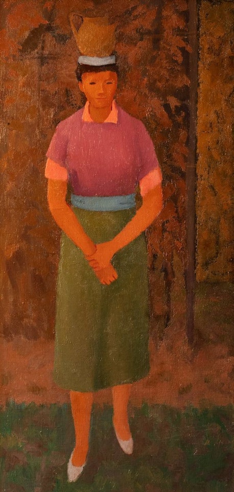 Girl with Amphora by Giuseppe Capogrossi