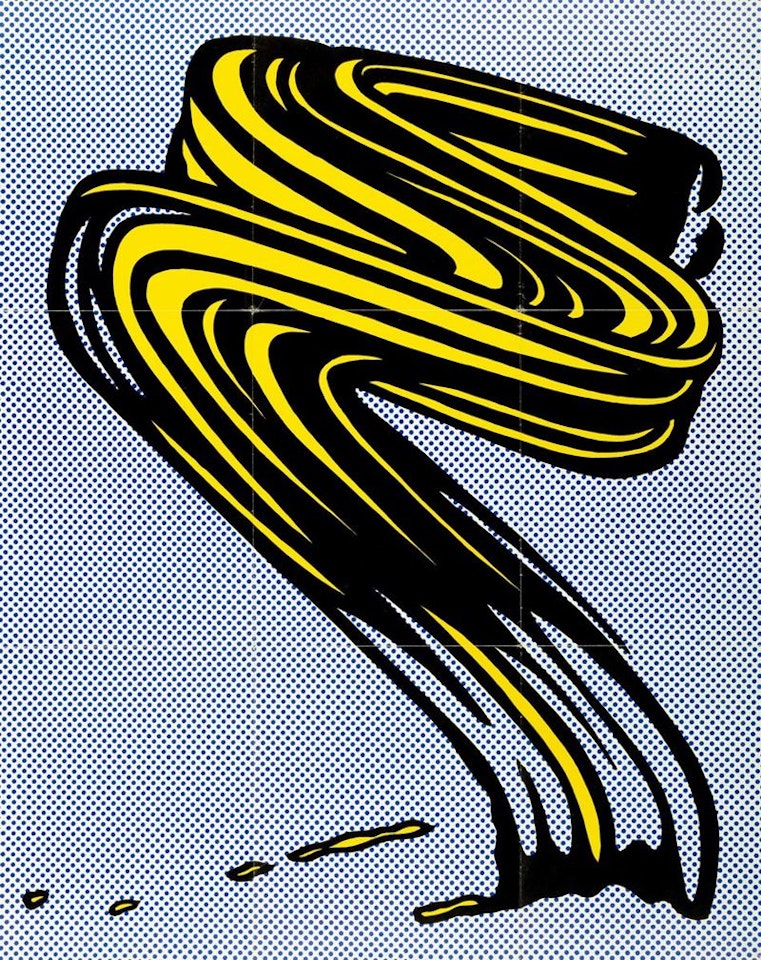 Brushstroke by Roy Lichtenstein