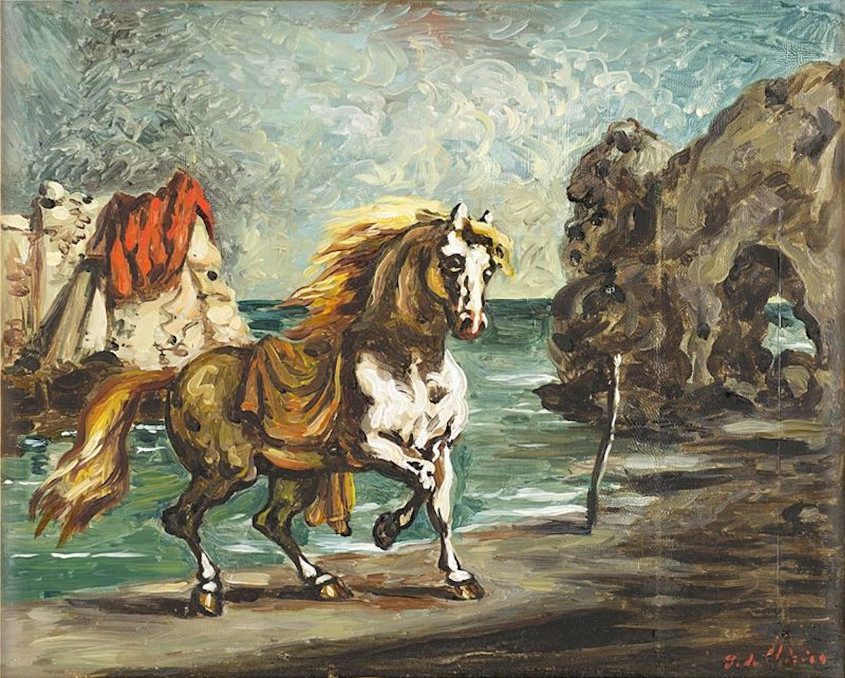 Horse by the sea by Giorgio de Chirico