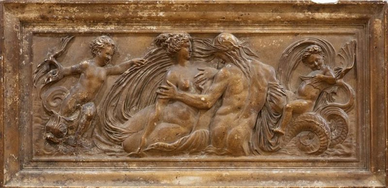 Two bas relieves and a small scuplture by Italian School