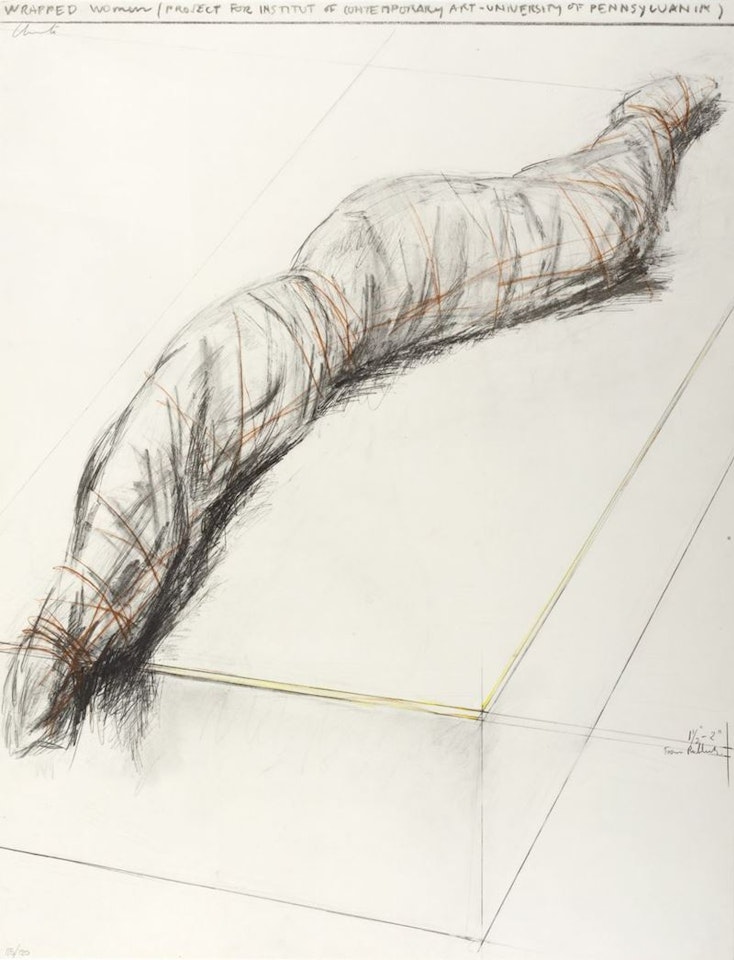 Wrapped Woman, Project for the Institute of Contemporary Art, Philadelphia by Christo