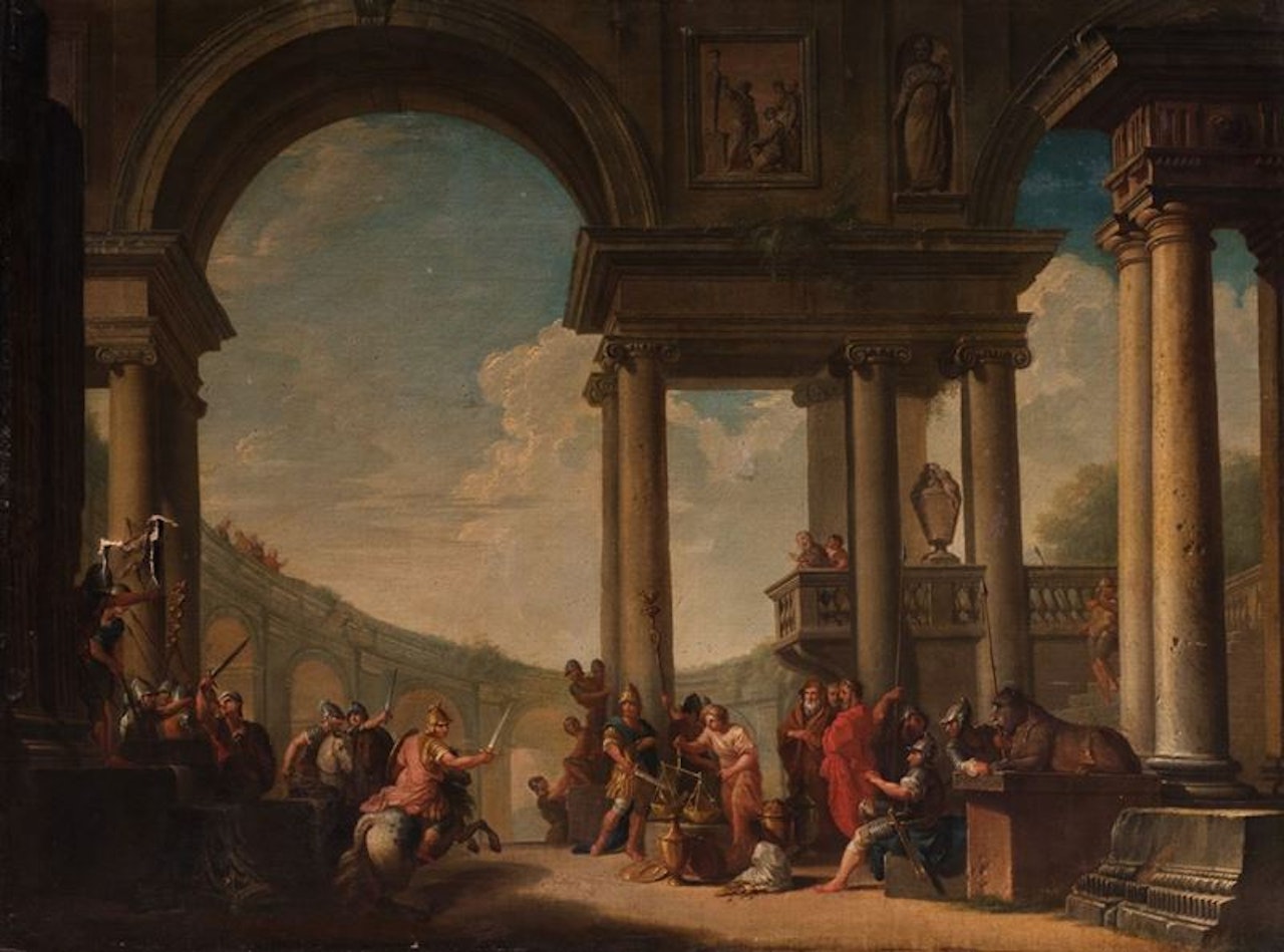 Two capricci by Roman School