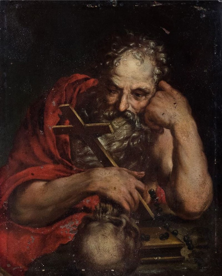 San Girolamo in meditazione by BOLOGNESE SCHOOL
