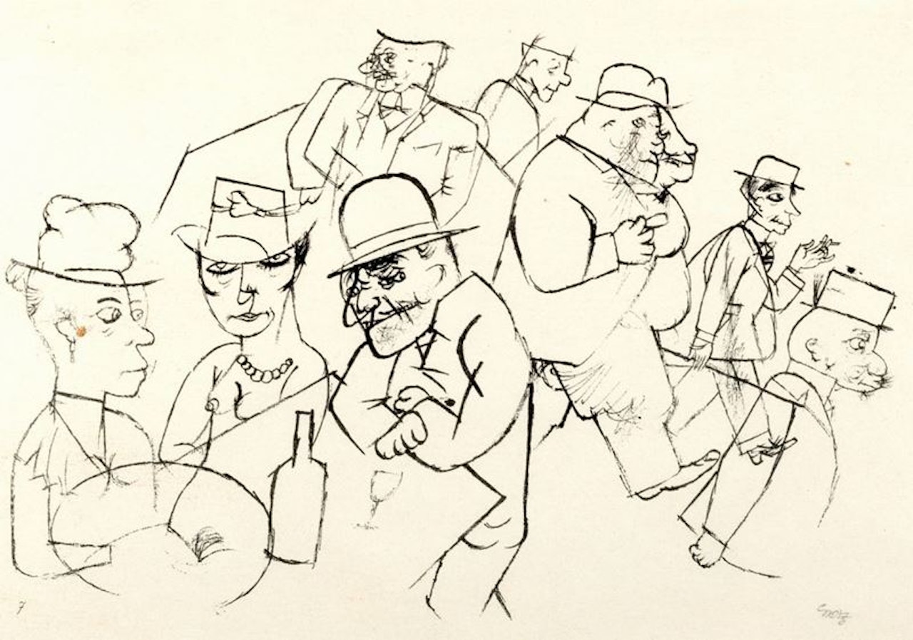 Schonheitsaben in der Motzstrasse - Ecce homo n°7 by George Grosz