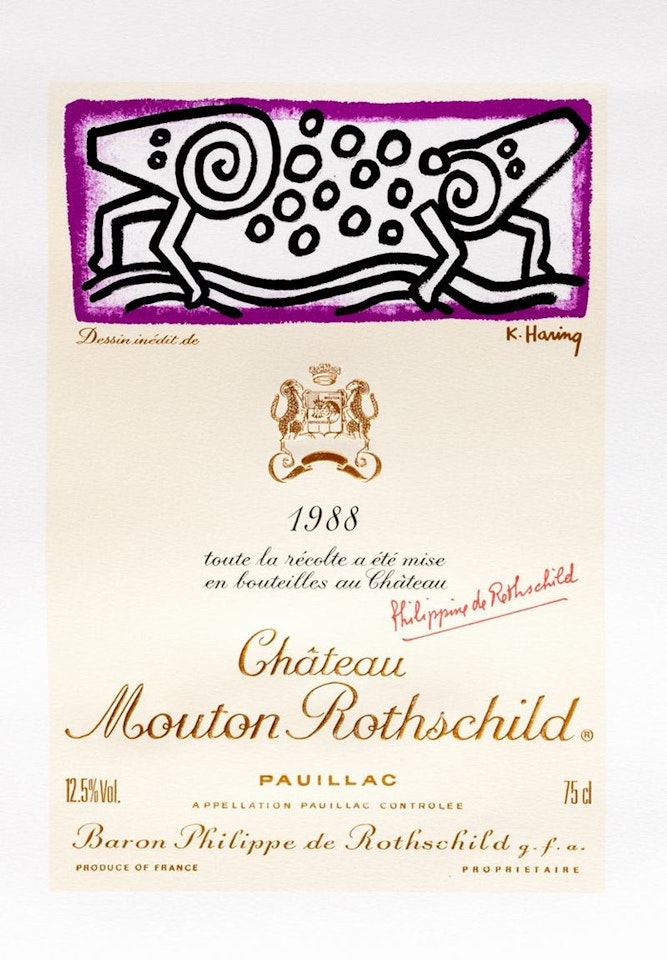 Chateau Mouton by Keith Haring
